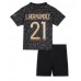 Paris Saint-Germain Lucas Hernandez #21 Replika Babykläder Tredje matchkläder barn 2023-24 Korta ärmar (+ Korta byxor)